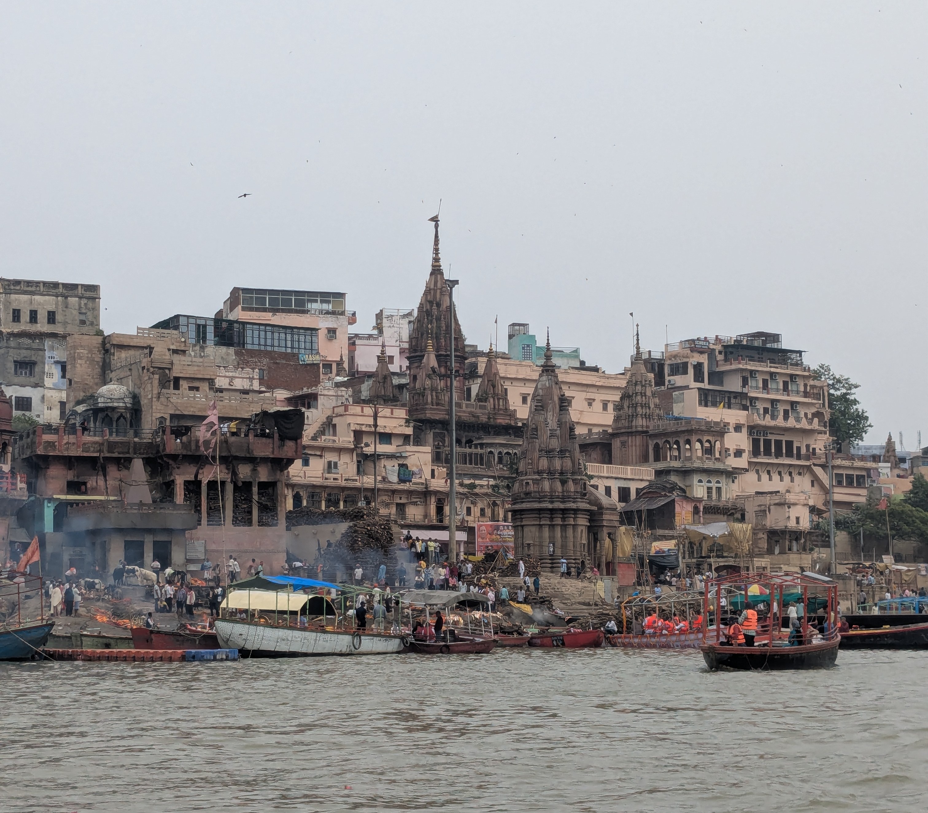 A sadhu on the ghats in Varanasi